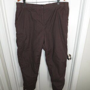 Craghoppers Solardry Fleece Lined Cargo Walking Hiking Trousers Womens 14-REG